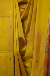 Yellow Maheshwari Saree - SRYMS1157