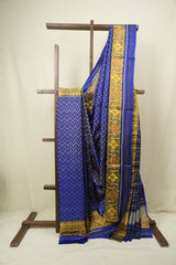 Royal Blue Rajkot Patola Silk Saree - SRRBRPSS640