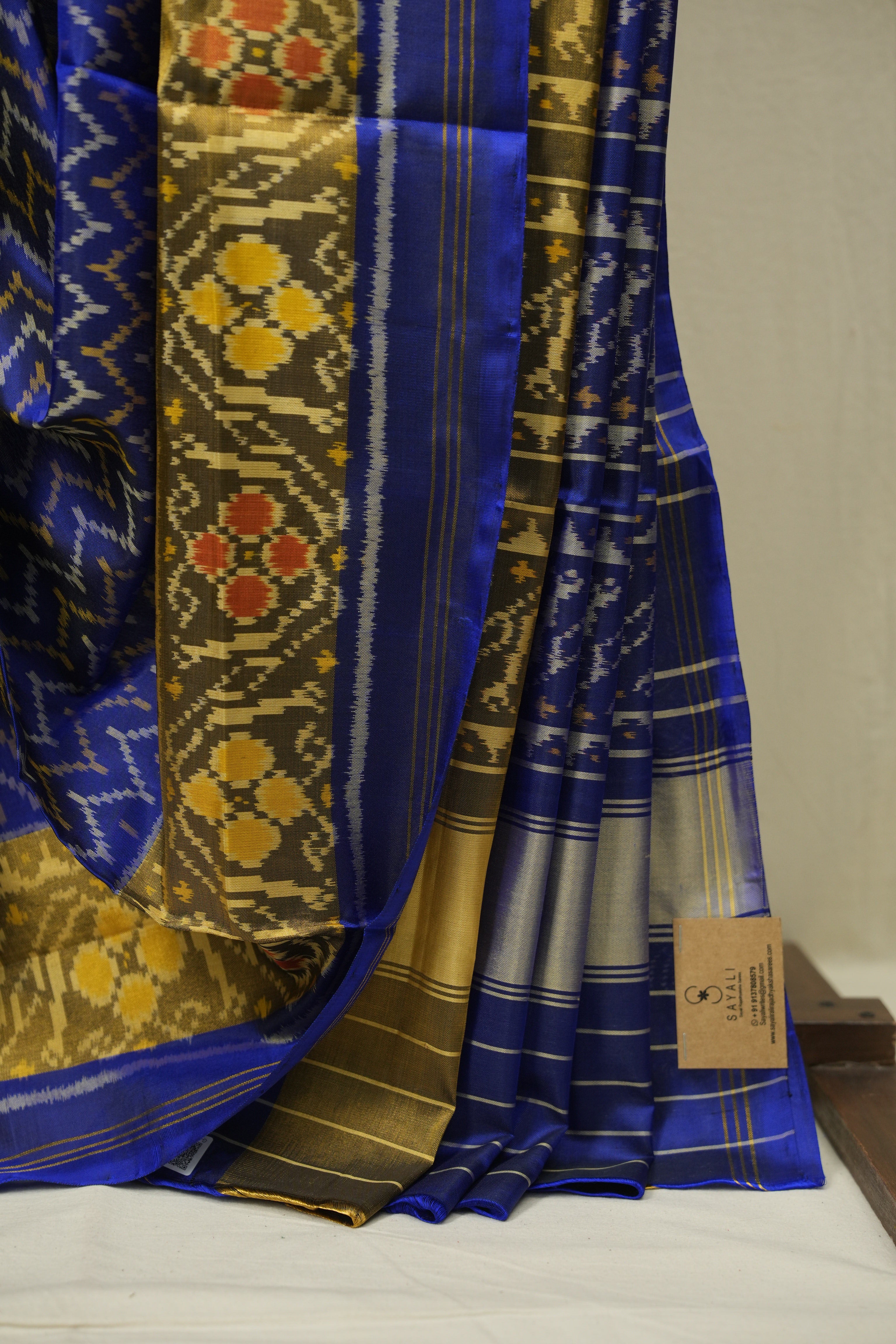 Royal Blue Rajkot Patola Silk Saree - SRRBRPSS640