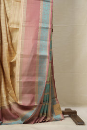 Beige Kanjivaram Silk Sarees-SRBKSS946