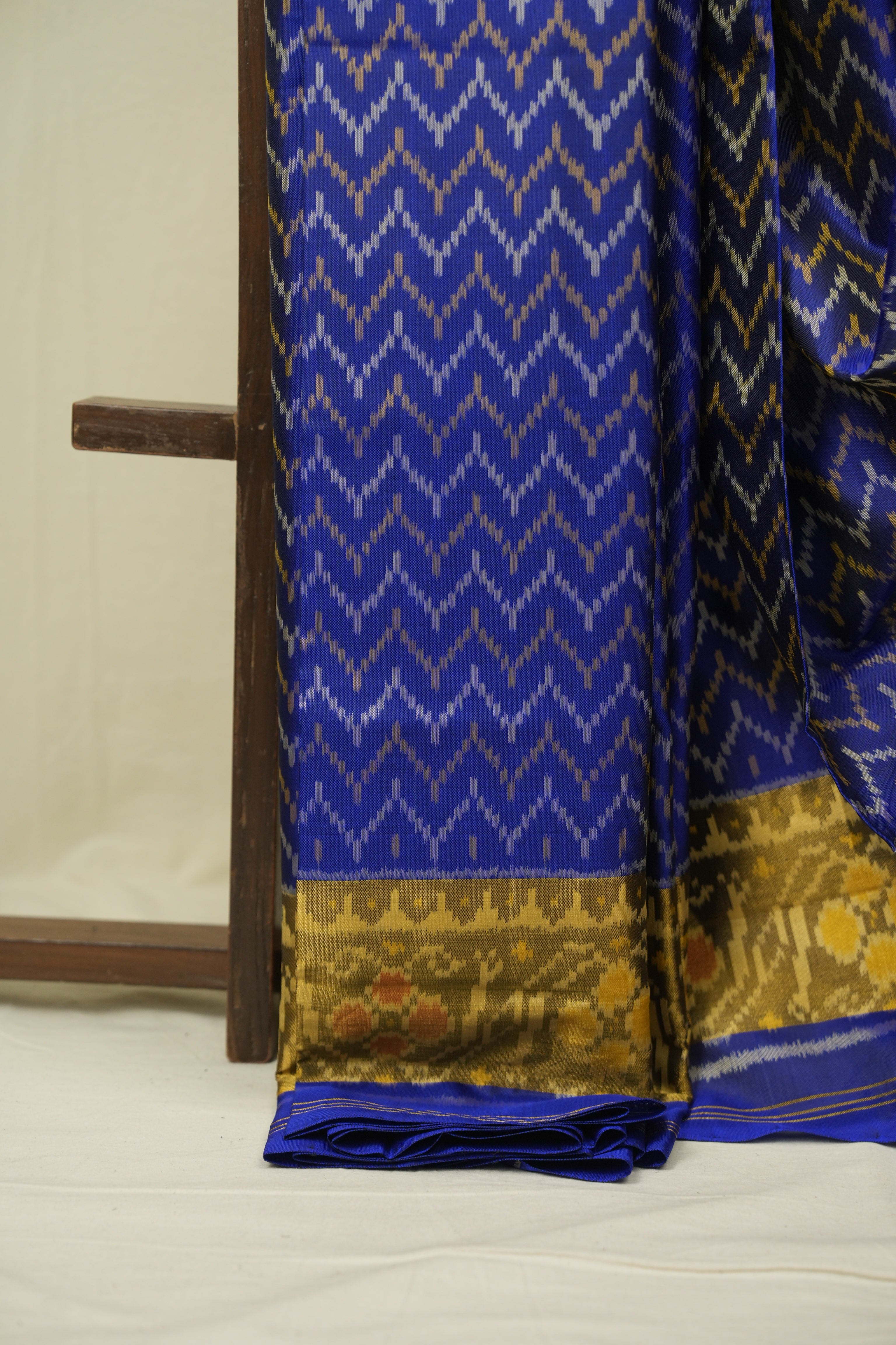 Royal Blue Rajkot Patola Silk Saree - SRRBRPSS640