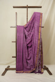 Dusty Pink HBP Cotton Silk Saree With Maheshwari Border - SRDPCSS1574