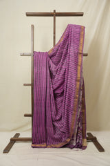 Dusty Pink HBP Cotton Silk Saree With Maheshwari Border - SRDPCSS1574