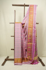 Light Pink Rajkot Patola Silk Saree - SRLPRPSS638