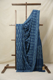 Teal Blue HBP Cotton Saree - SRTBCS3105
