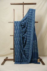 Teal Blue HBP Cotton Saree - SRTBCS3105