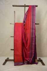 Two Tone Pink Kanjivaram Silk Sarees - SRTTPKSS958
