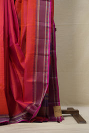 Two Tone Pink Kanjivaram Silk Sarees - SRTTPKSS958