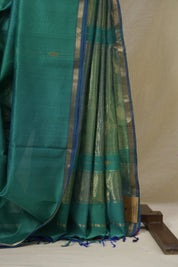 Green Maheshwari Saree - SRGMS1158