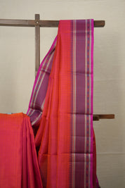 Two Tone Pink Kanjivaram Silk Sarees - SRTTPKSS958