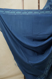 Teal Blue HBP Cotton Saree - SRTBCS3105