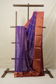 Purple Chanderi Silk Saree - SRPCSS214
