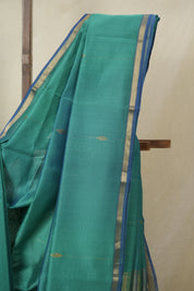 Green Maheshwari Saree - SRGMS1158