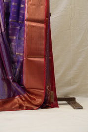 Purple Chanderi Silk Saree - SRPCSS214