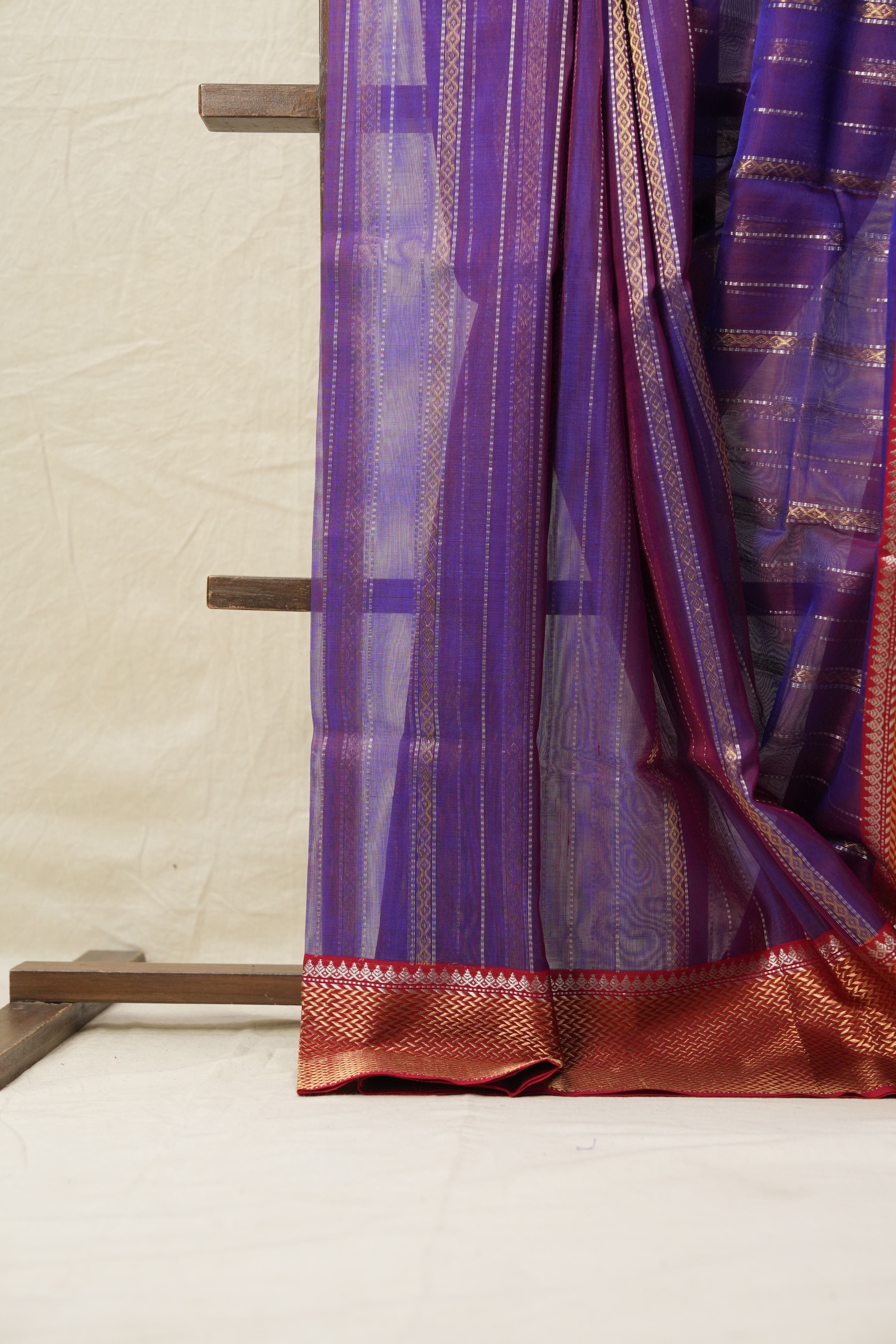 Purple Chanderi Silk Saree - SRPCSS214