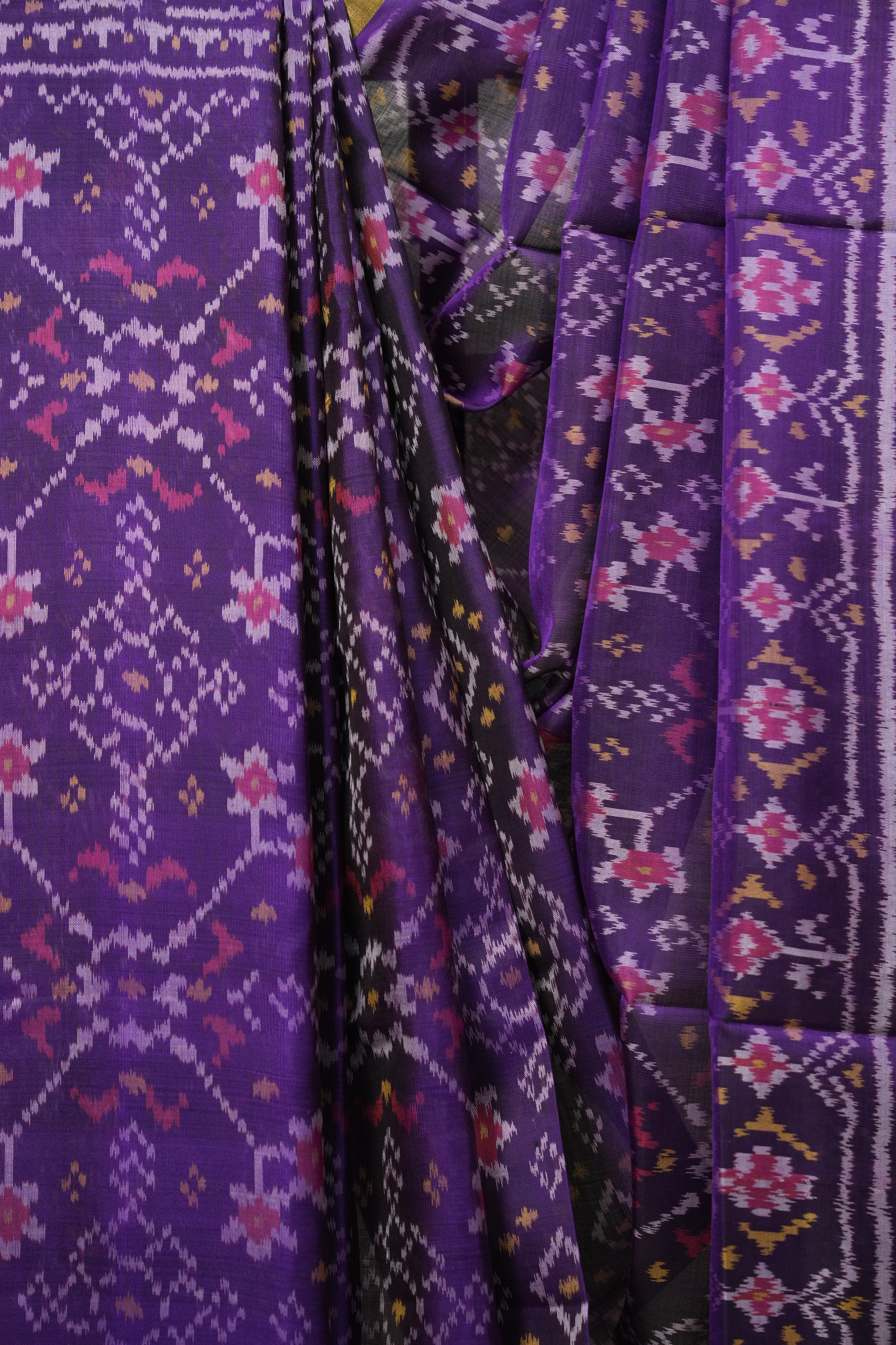 Purple Rajkot Patola Silk Saree - SRPRPSS639