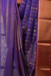 Purple Chanderi Silk Saree - SRPCSS214