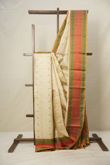 Beige Kanjivaram Silk Sarees-SRBKSS957