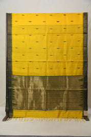 Yellow Raw Silk Saree - SRYRSS878