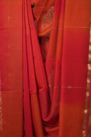 Red Maheshwari Saree - SRRMS1149