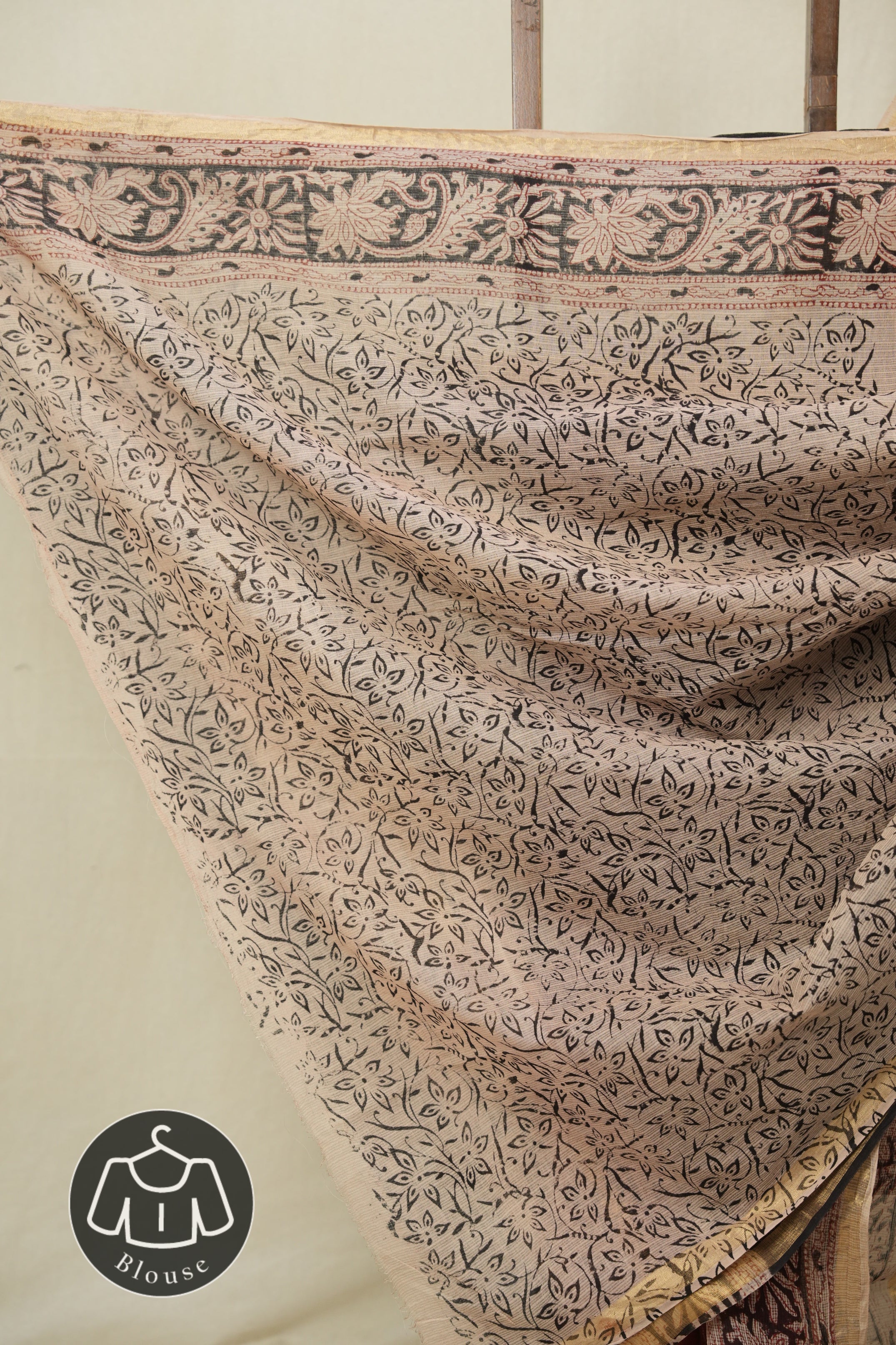 Maroon HBP Kota Doria Saree - SRMKDS253