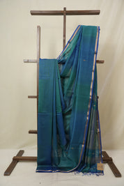 Blue Maheshwari Saree - SRBMS1150