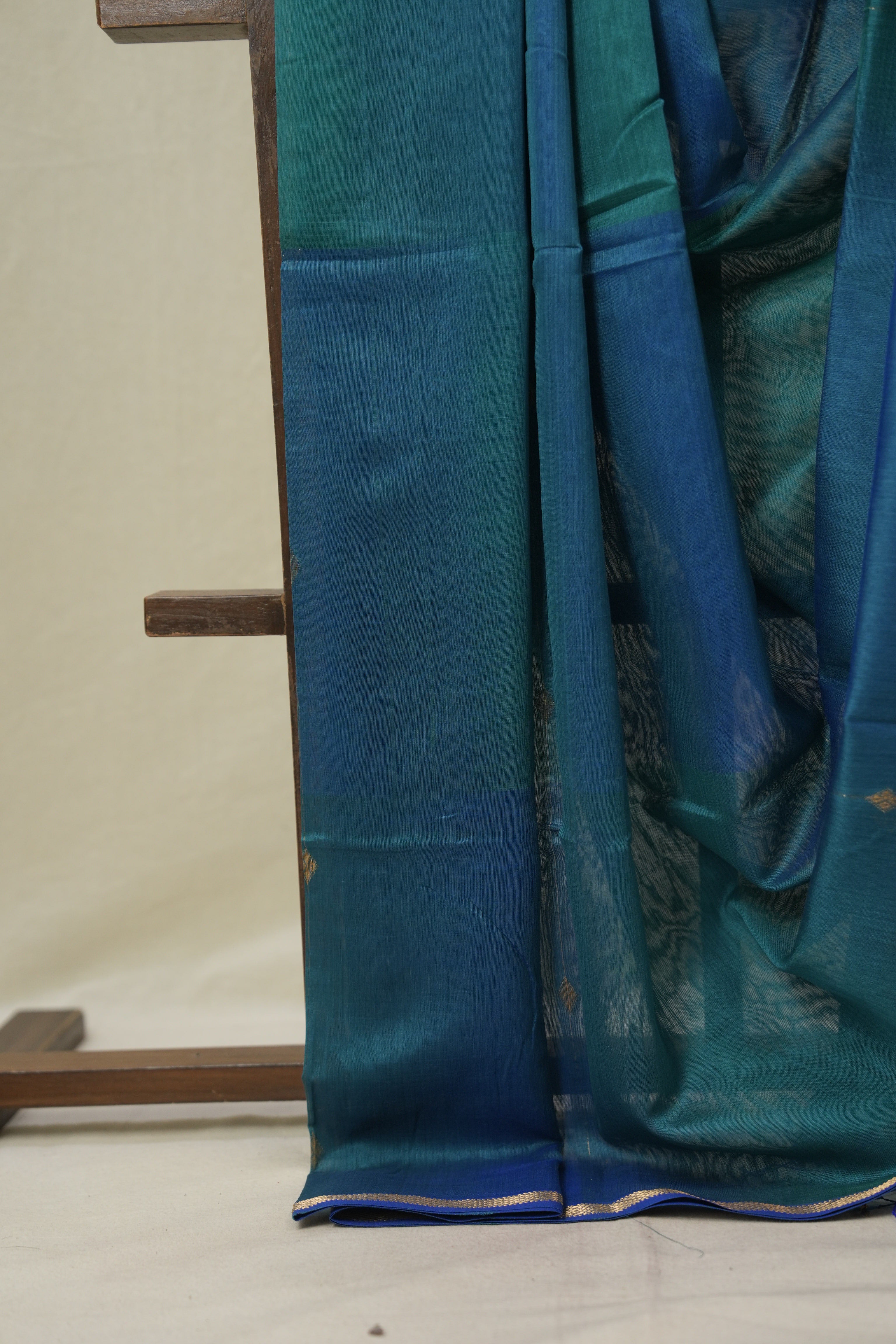 Blue Maheshwari Saree - SRBMS1150