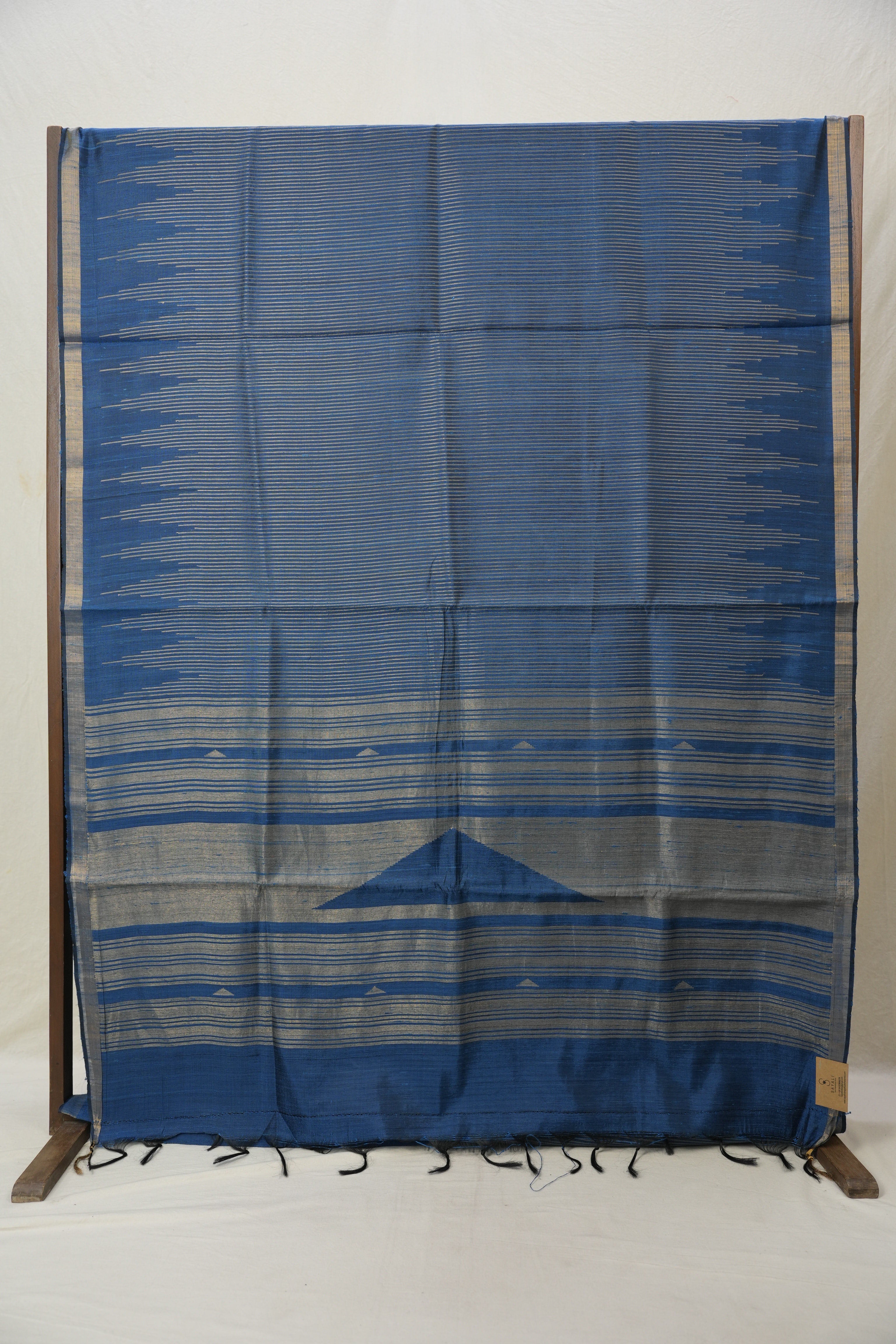 Blue Raw Silk Saree - SRBRSS791