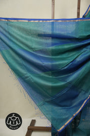 Blue Maheshwari Saree - SRBMS1150