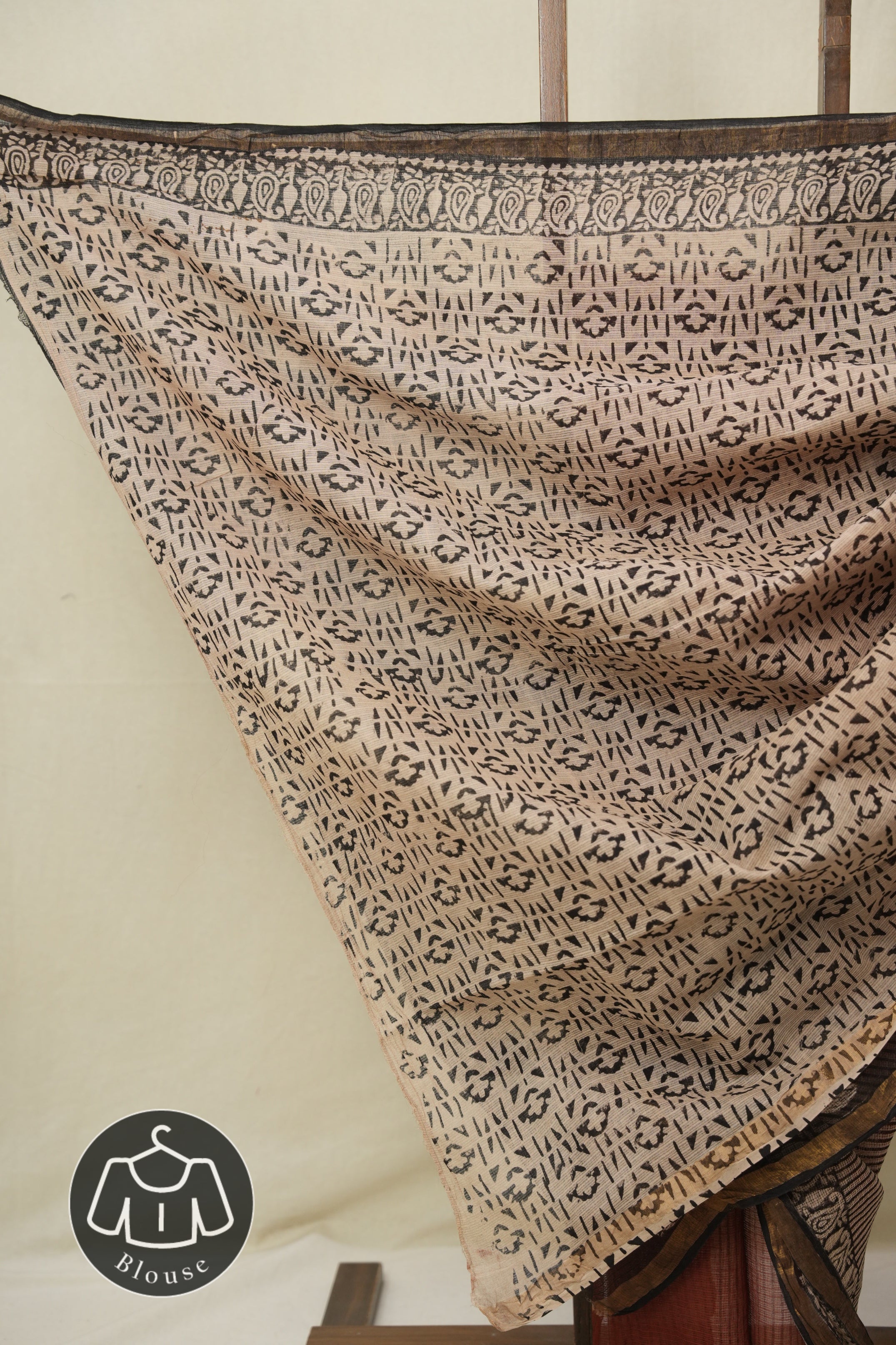 Maroon HBP Kota Doria Saree - SRMKDS254