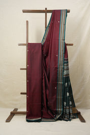 Maroon Kanjeevaram Silk Saree-SRMKSS680