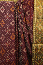 Maroon Rajkot Patola Silk Saree - SRMRPSS643