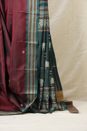 Maroon Kanjeevaram Silk Saree-SRMKSS680