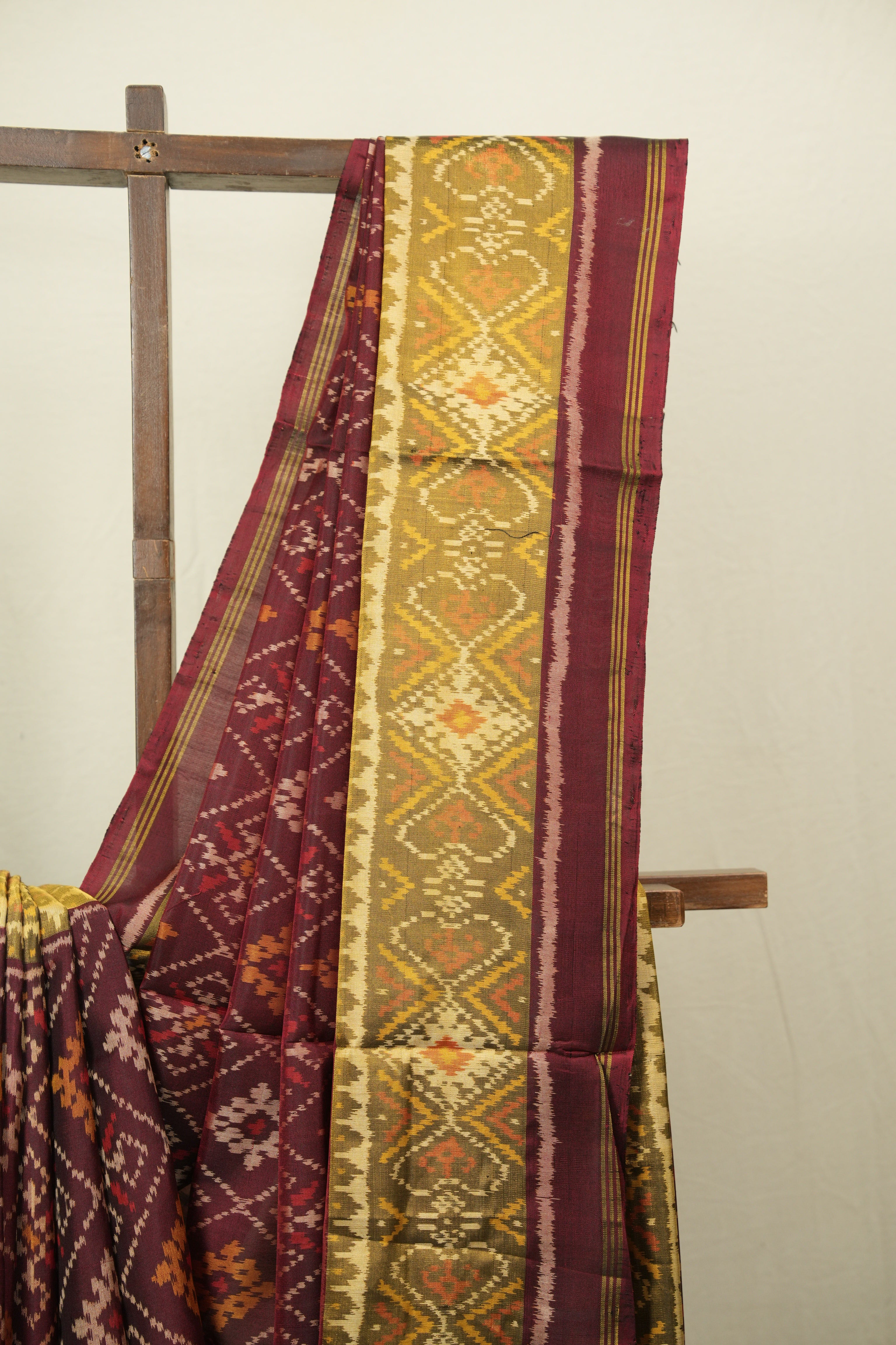 Maroon Rajkot Patola Silk Saree - SRMRPSS643