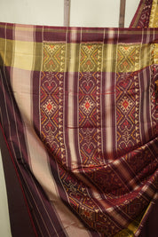 Maroon Rajkot Patola Silk Saree - SRMRPSS643