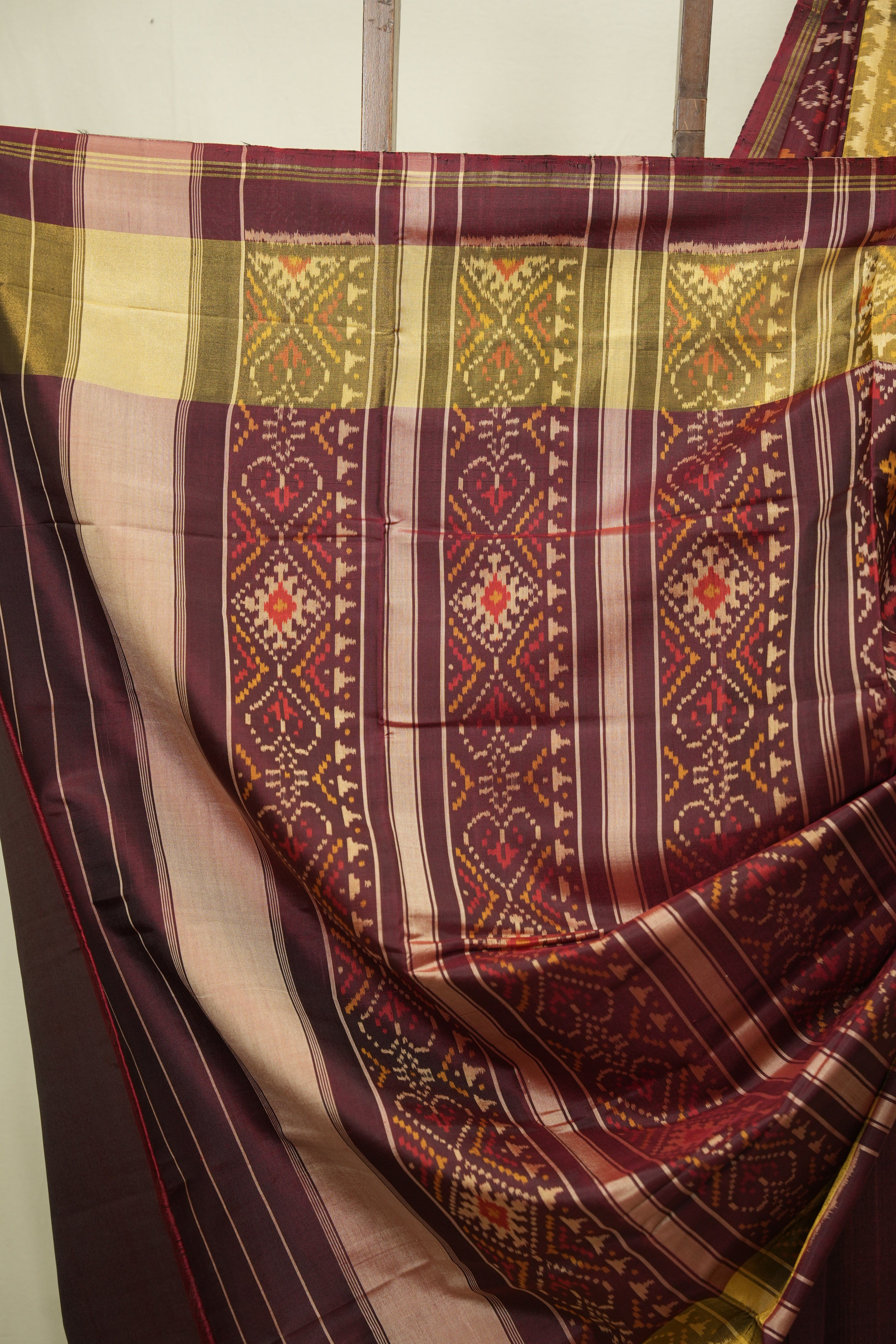 Maroon Rajkot Patola Silk Saree - SRMRPSS643