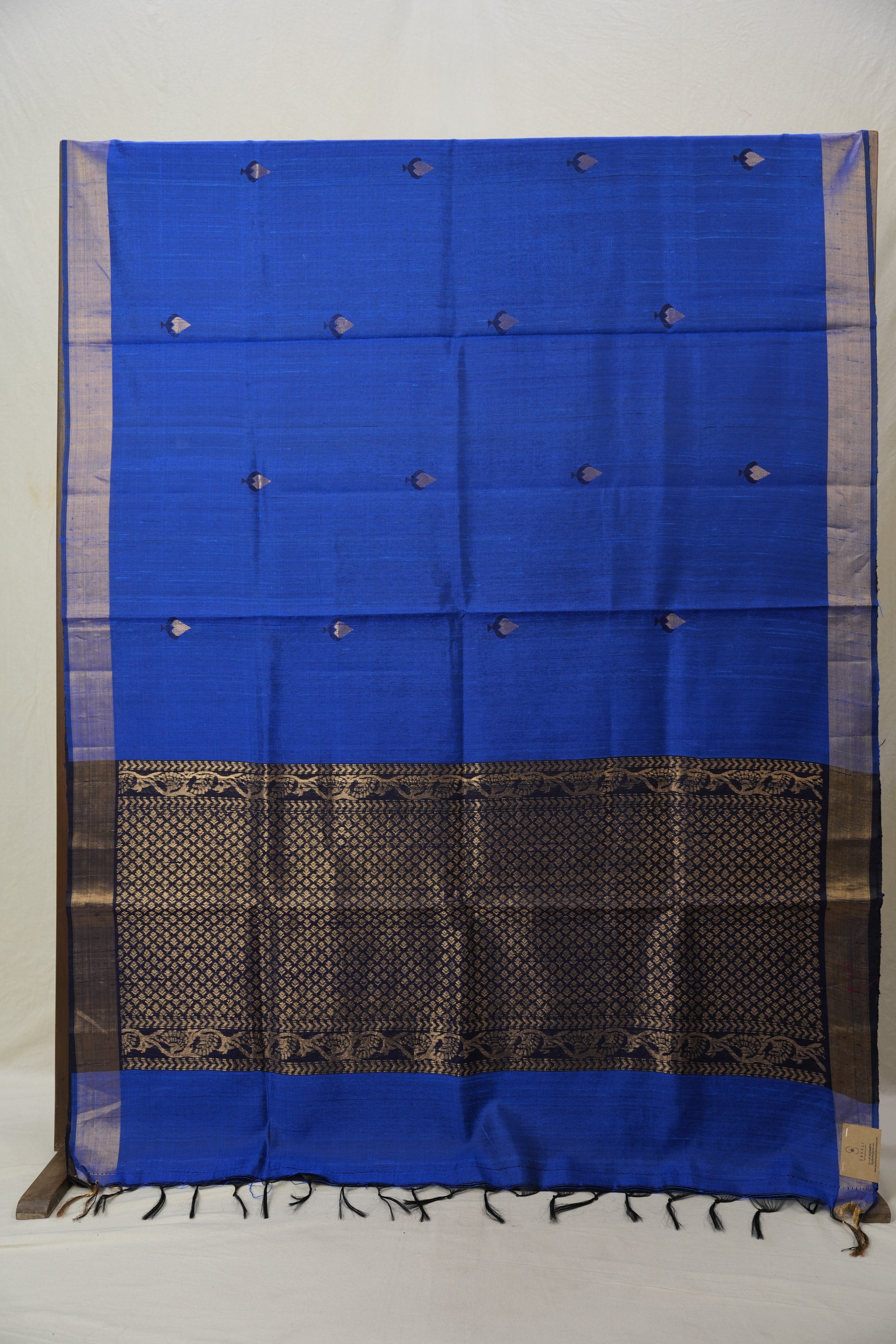 Blue Raw Silk Saree - SRBRSS940