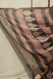 Maroon HBP Kota Doria Saree - SRMKDS255