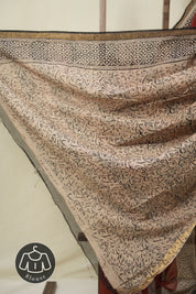 Maroon HBP Kota Doria Saree - SRMKDS255