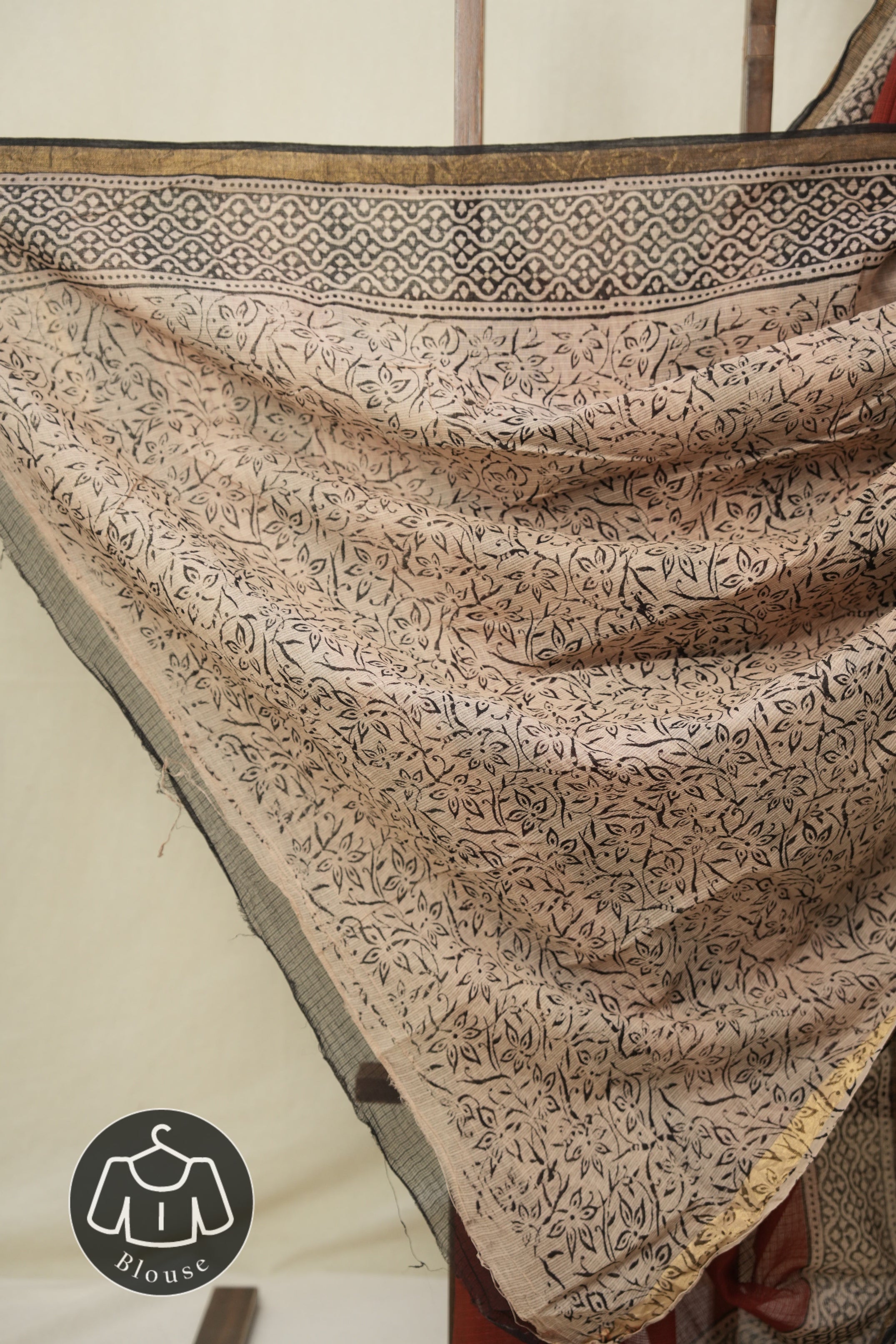Maroon HBP Kota Doria Saree - SRMKDS255