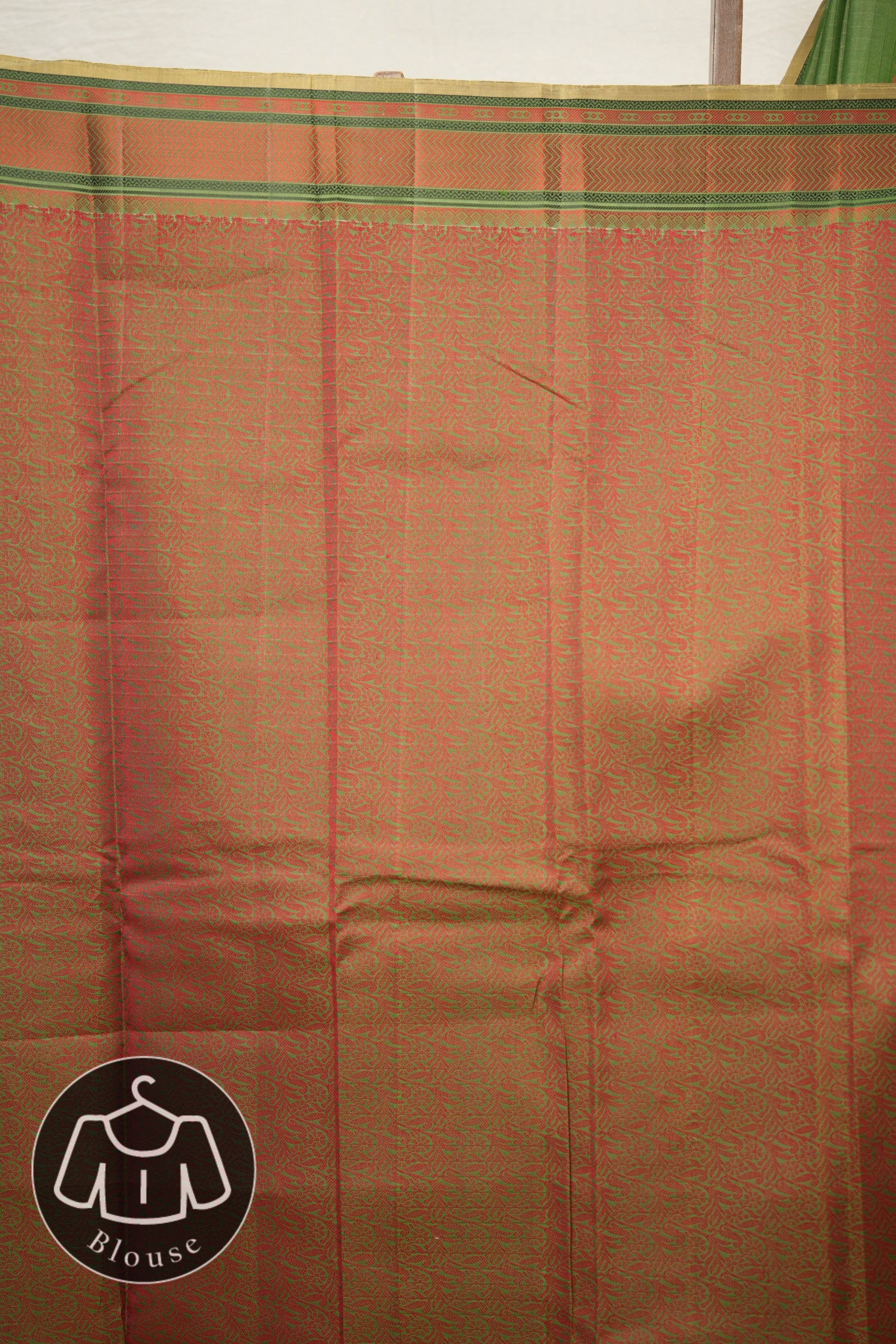 Green Checks Kanjivaram Silk Saree -SRGCKSS988