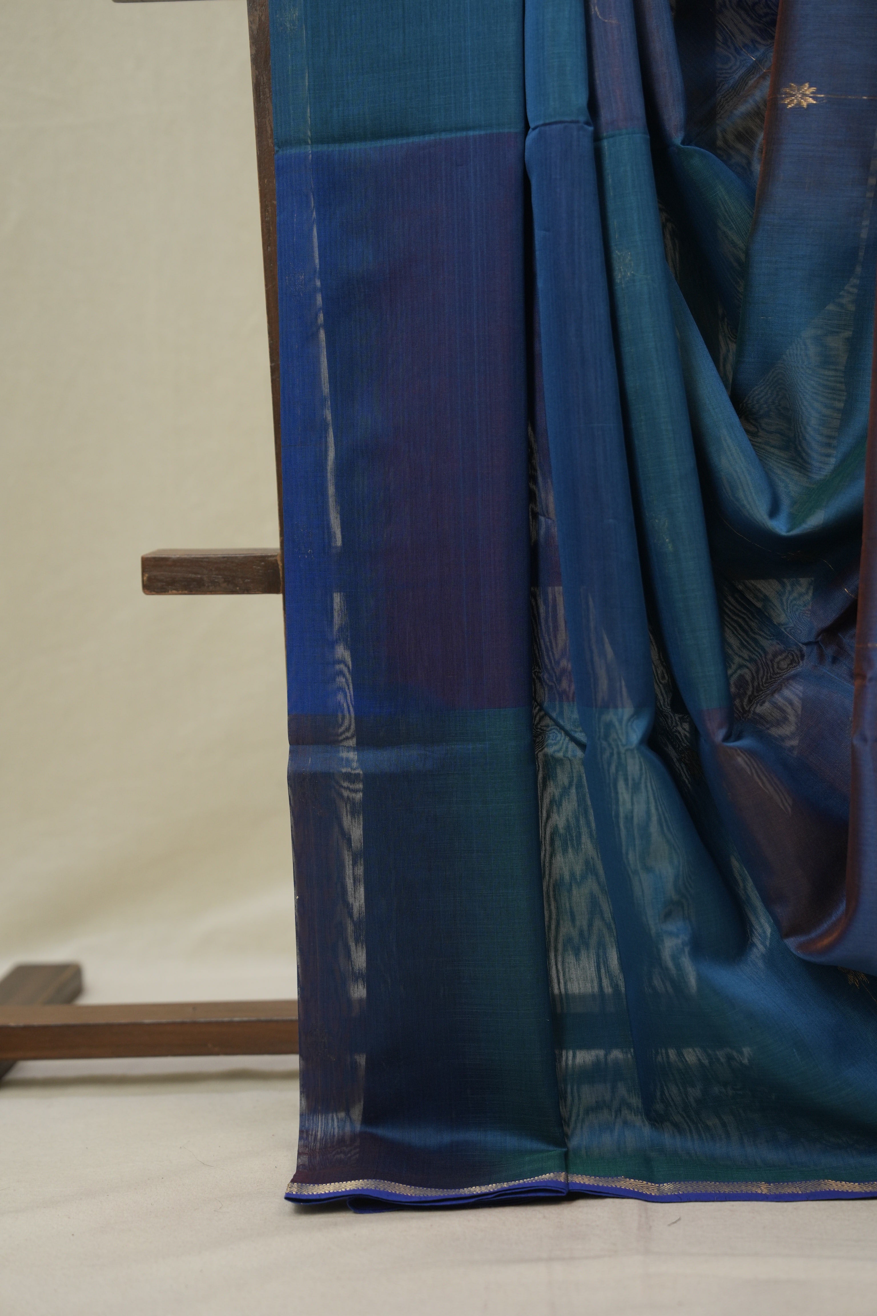 Blue Maheshwari Saree - SRBMS1153