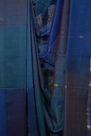Blue Maheshwari Saree - SRBMS1153