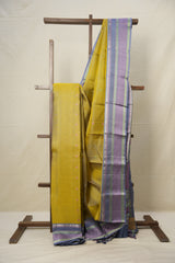 Olive Green Kanjivaram Silk Saree - SROGKSS956