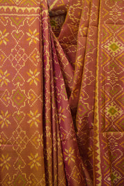 Two Tone Yellow Rajkot Patola Silk Saree - SRTTYRPSS637