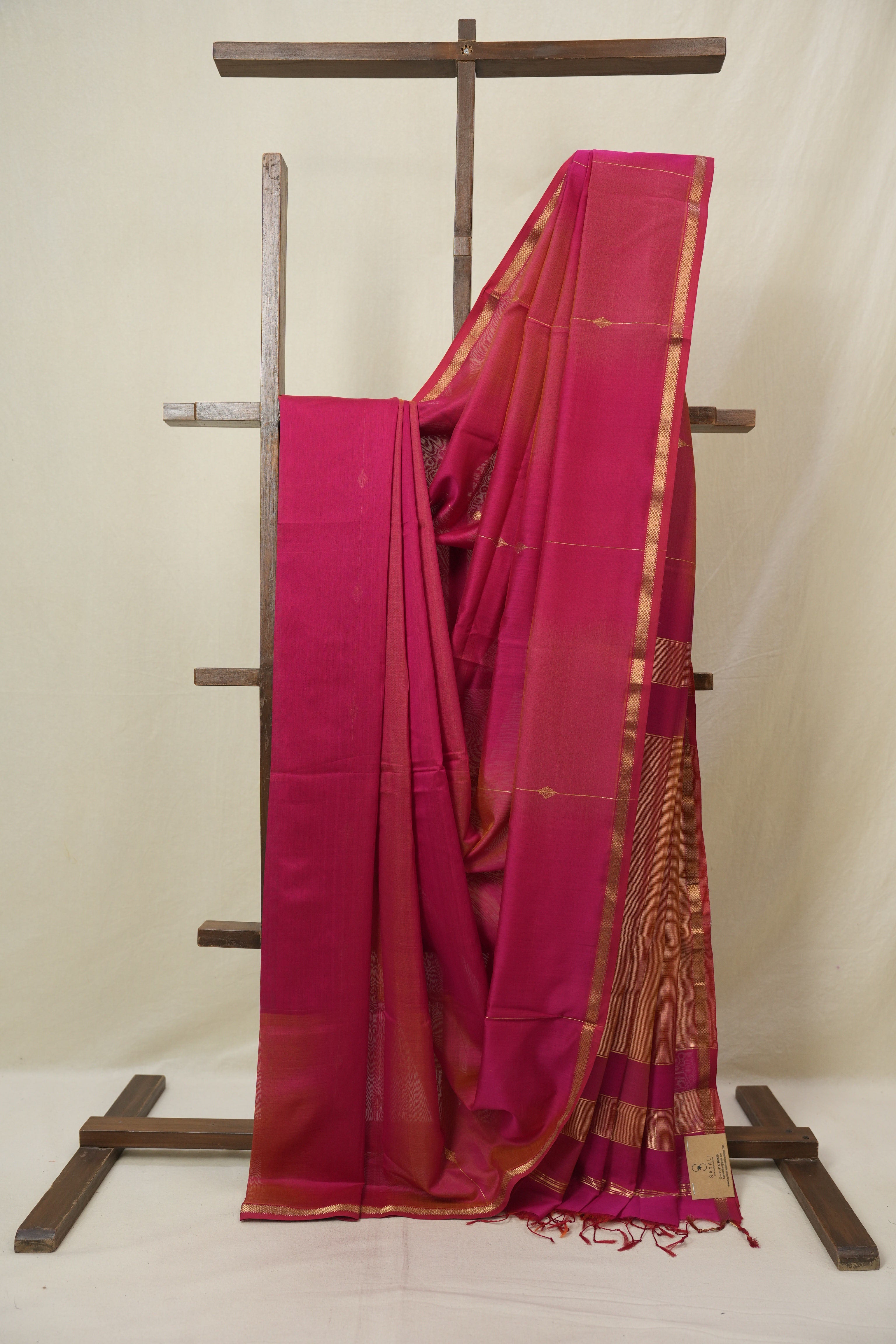 Pink Maheshwari Saree - SRPMS1154