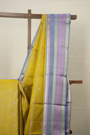 Olive Green Kanjivaram Silk Saree - SROGKSS956