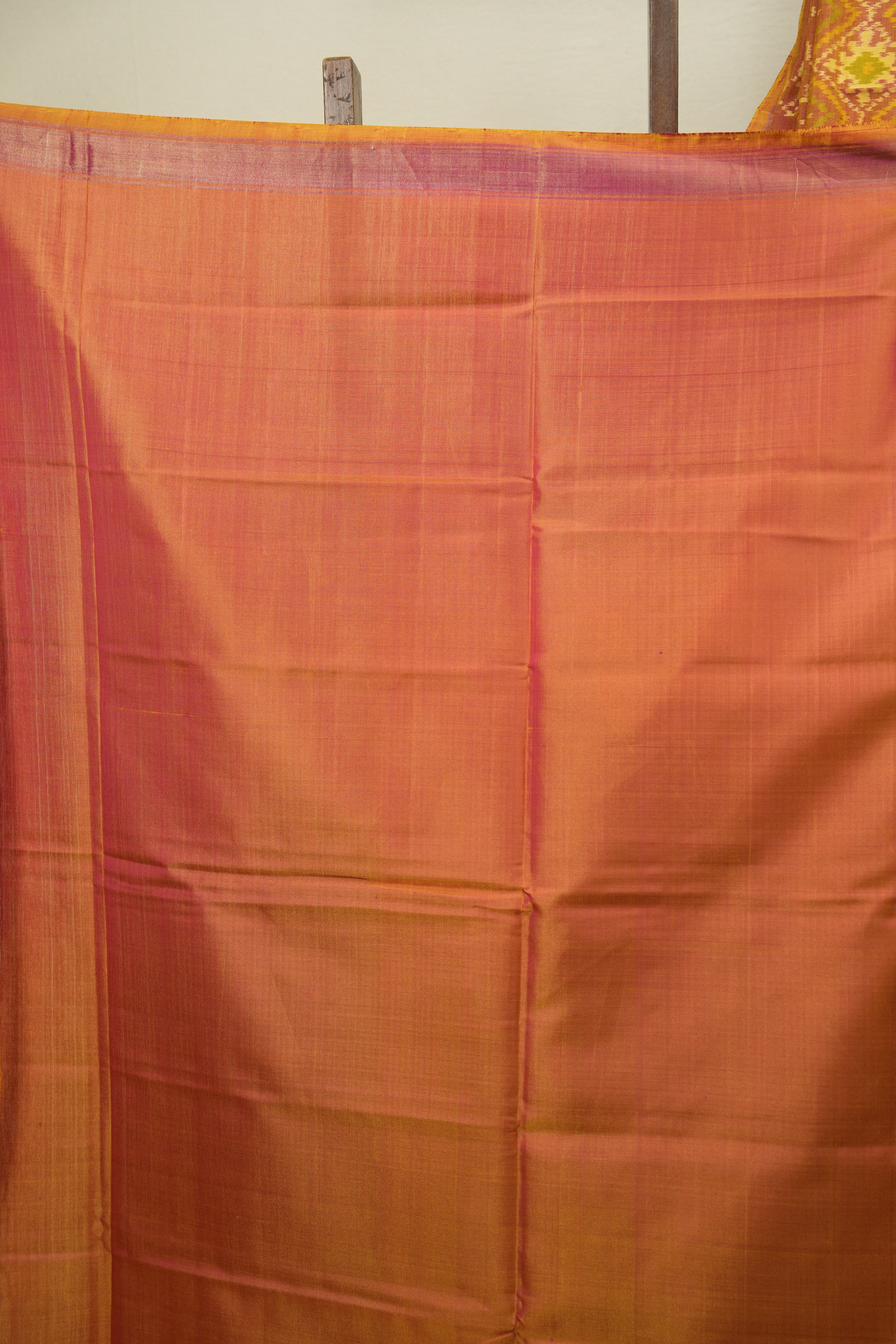 Two Tone Yellow Rajkot Patola Silk Saree - SRTTYRPSS637