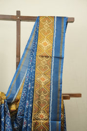 Peacock Blue Rajkot Patola Silk Saree - SRPBRPSS655