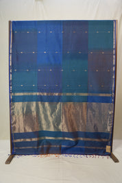 Blue Maheshwari Saree - SRBMS1153